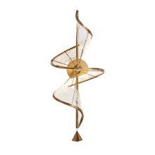 Golden 1468-WSC BCH - Ziva by Golden Lighting Aurora Integrated LED Wall Sconce in Brushed Champagne